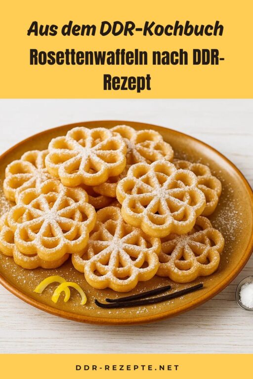 Rosettenwaffeln nach DDR-Rezept