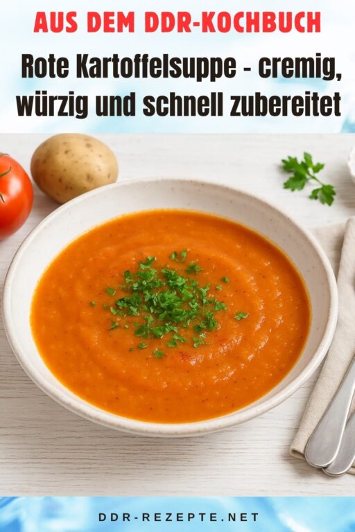 Rote Kartoffelsuppe – cremig, würzig und schnell zubereitet