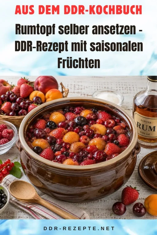 Rumtopf selber ansetzen – DDR-Rezept mit saisonalen Früchten