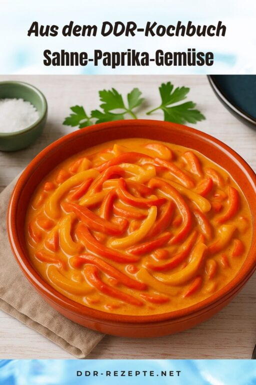 Sahne-Paprika-Gemüse – Ein herzhaftes DDR-Rezept