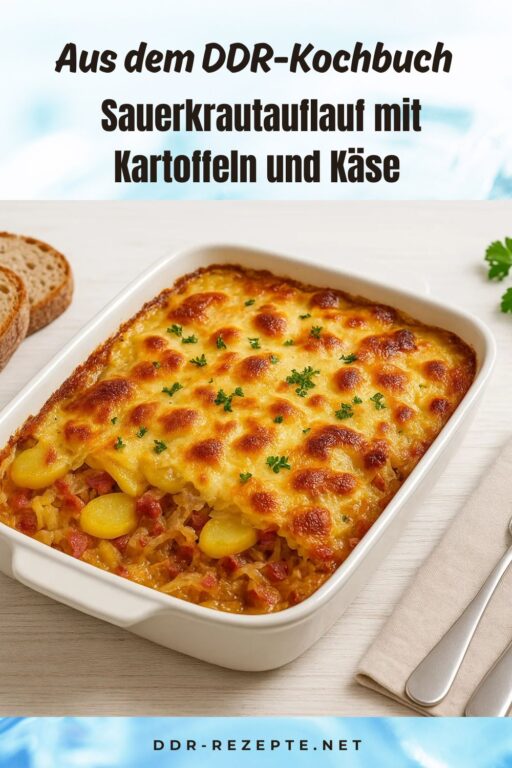 Sauerkrautauflauf mit Kartoffeln und Käse