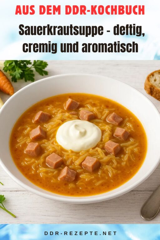 Sauerkrautsuppe – deftig, cremig und aromatisch