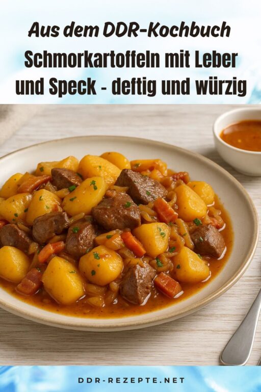 Schmorkartoffeln mit Leber und Speck – deftig und würzig