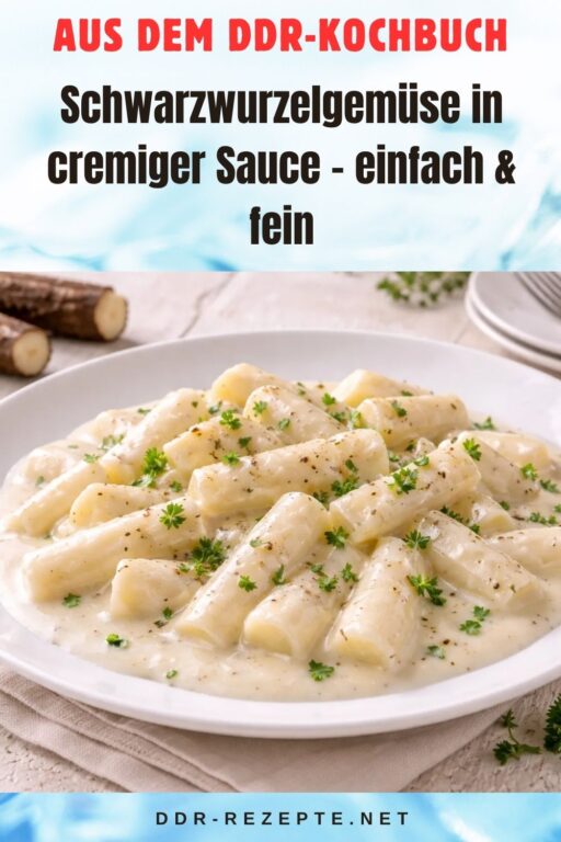 Schwarzwurzelgemüse in cremiger Sauce – einfach & fein