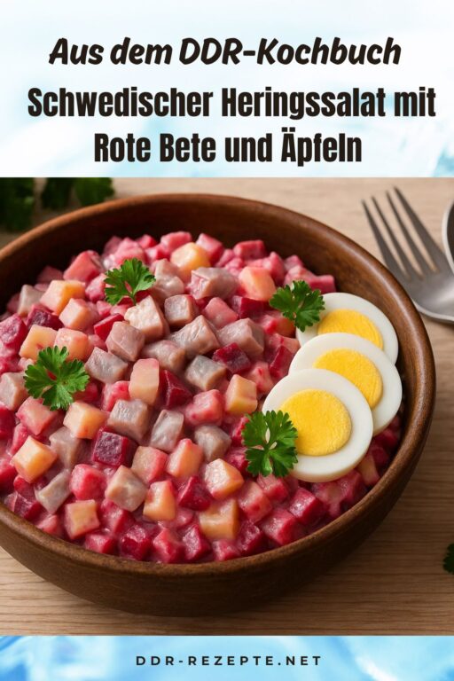 Schwedischer Heringssalat mit Rote Bete und Äpfeln