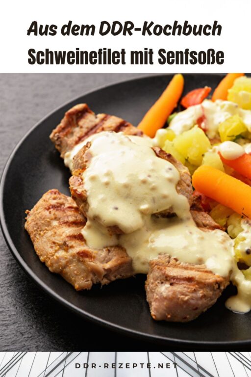 Schweinefilet mit Senfsoße