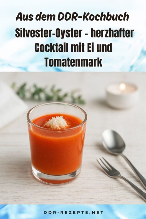 Silvester-Oyster – herzhafter Cocktail mit Ei und Tomatenmark