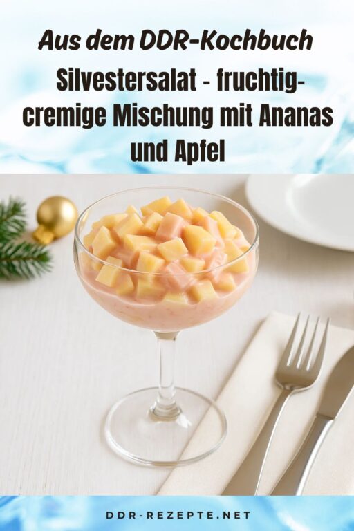 Silvestersalat – fruchtig-cremige Mischung mit Ananas und Apfel