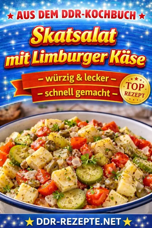 Skatsalat mit Limburger Käse – würzig & schnell gemacht