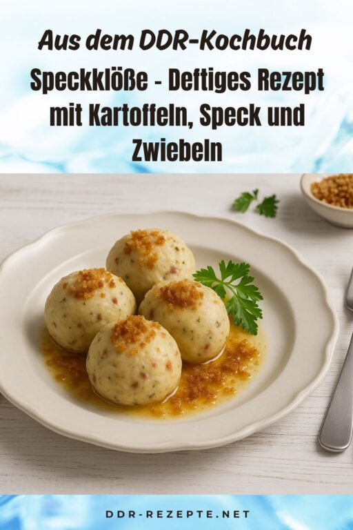 Speckklöße – Deftiges Rezept mit Kartoffeln, Speck und Zwiebeln