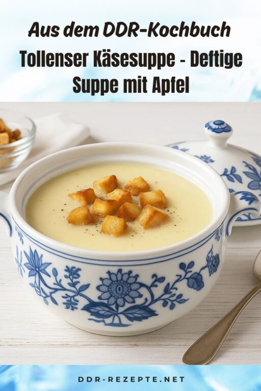 Tollenser Käsesuppe – Deftige Suppe mit Apfel