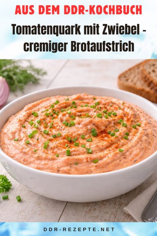 Tomatenquark mit Zwiebel – cremiger Brotaufstrich