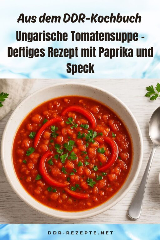 Ungarische Tomatensuppe – Deftiges Rezept mit Paprika und Speck