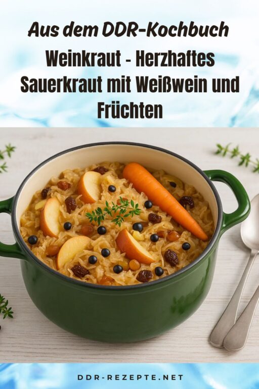 Weinkraut – Herzhaftes Sauerkraut mit Weißwein und Früchten