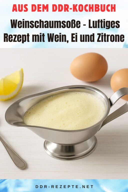 Weinschaumsoße – Luftiges Rezept mit Wein, Ei und Zitrone