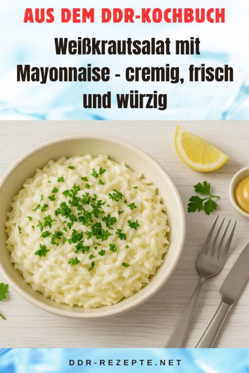 Weißkrautsalat mit Mayonnaise – cremig, frisch und würzig