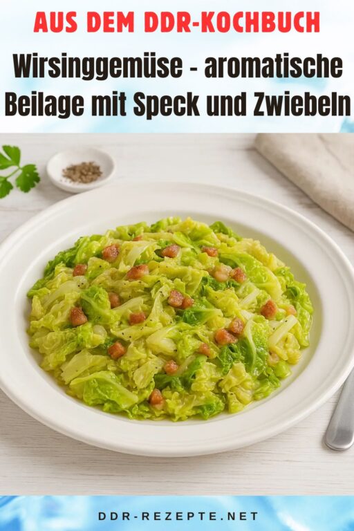 Wirsinggemüse – aromatische Beilage mit Speck und Zwiebeln