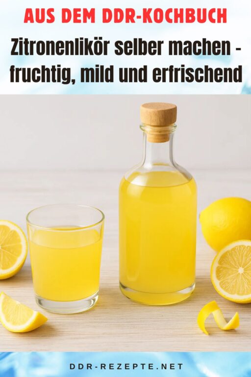 Zitronenlikör selber machen – fruchtig, mild und erfrischend