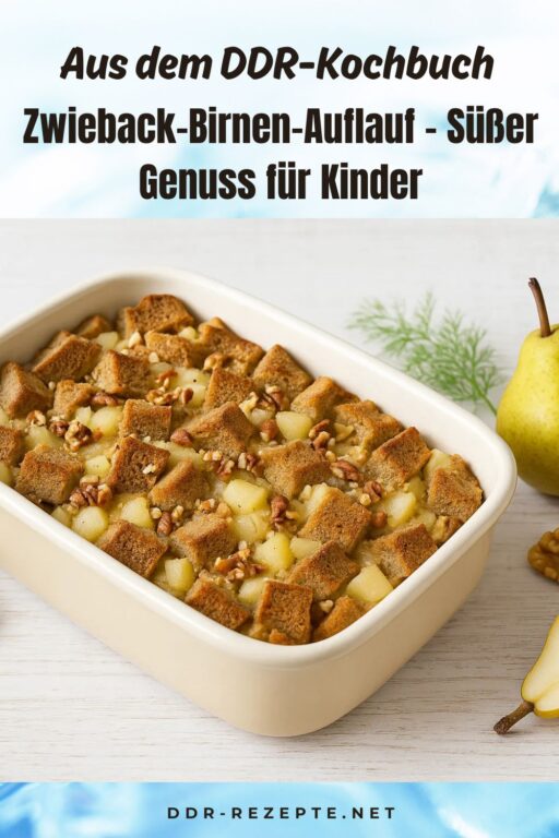 Zwieback-Birnen-Auflauf – Süßer Genuss für Kinder