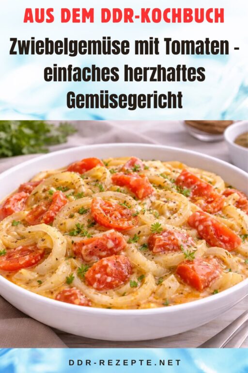Zwiebelgemüse mit Tomaten – einfaches herzhaftes Gemüsegericht