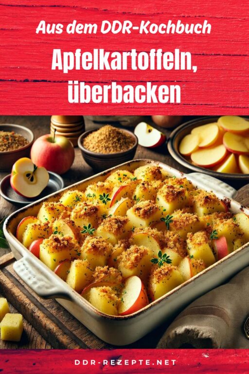 Apfelkartoffeln, überbacken