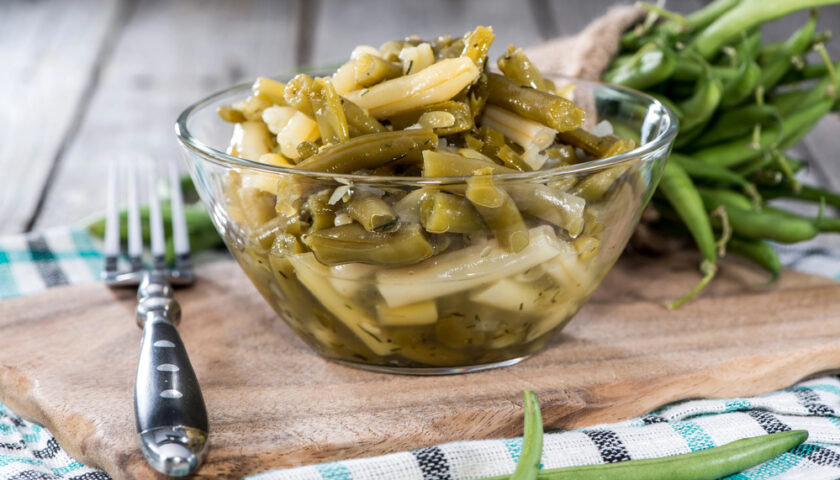 Bohnensalat aus grünen Bohnen