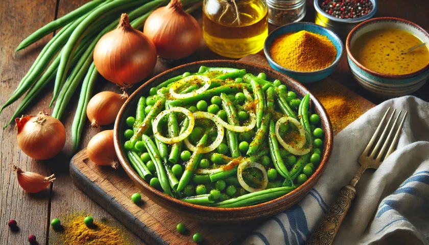 Bohnensalat mit Curry