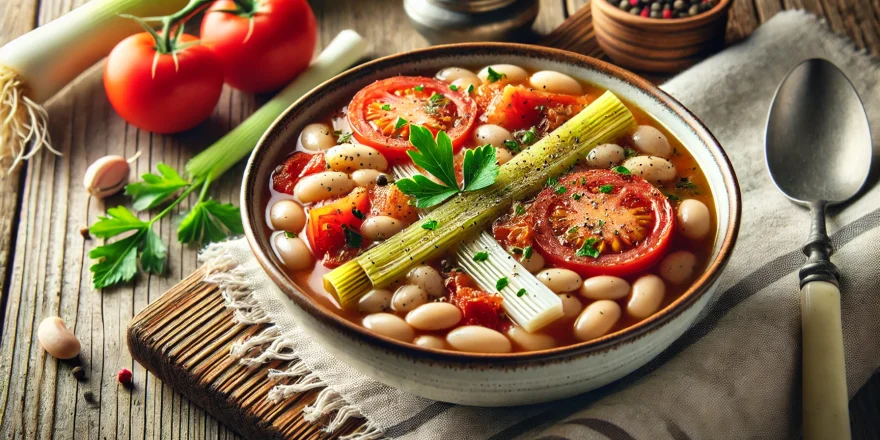 Bohnensuppe mit Tomaten