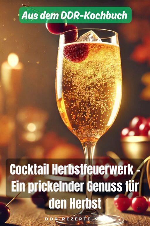 Cocktail Herbstfeuerwerk – Ein prickelnder Genuss für den Herbst