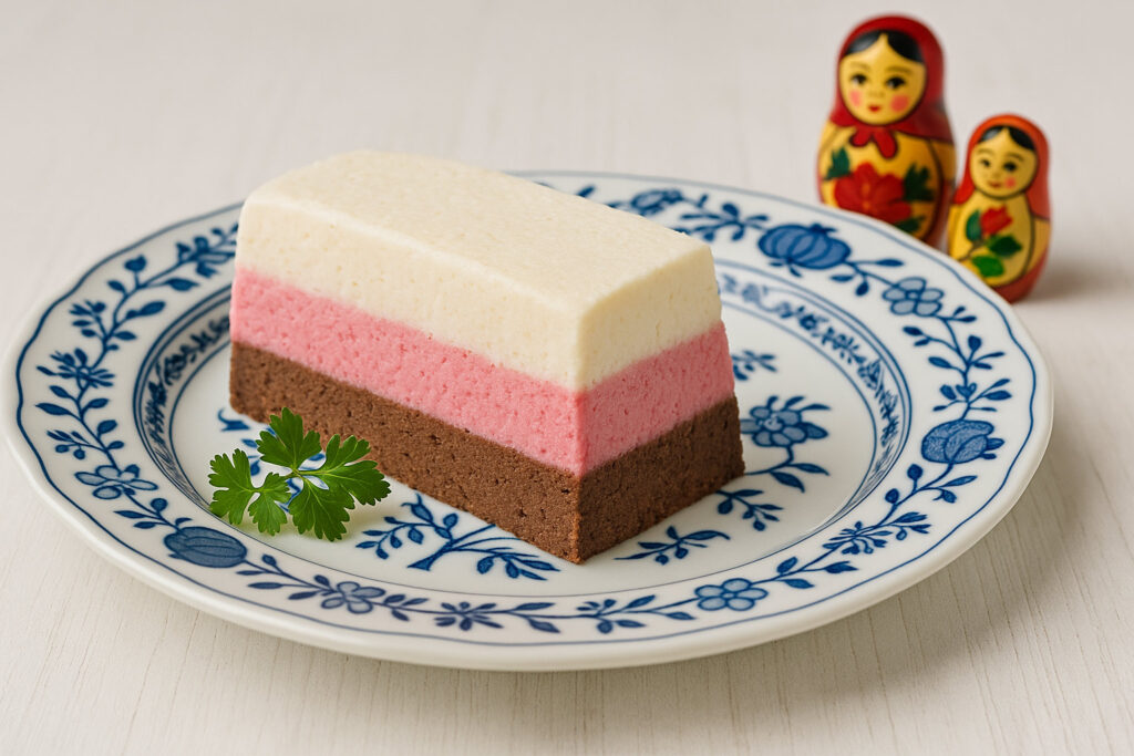 Dreifarben-Halbgefrorenes