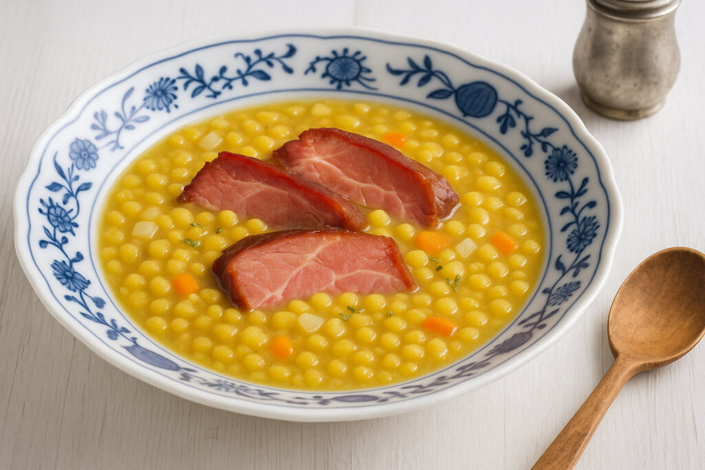 Erbsen mit Rauchfleisch