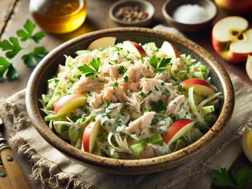 Fischsalat mit Sellerie und Äpfeln