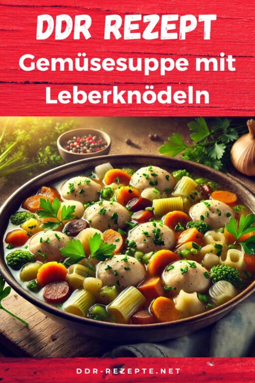 Gemüsesuppe mit Leberknödeln