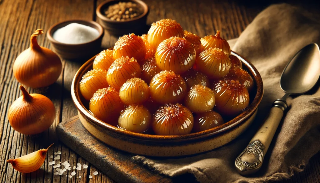 Glasierte Zwiebelchen