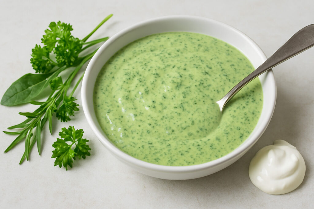 Grüne Soße (kalt serviert)