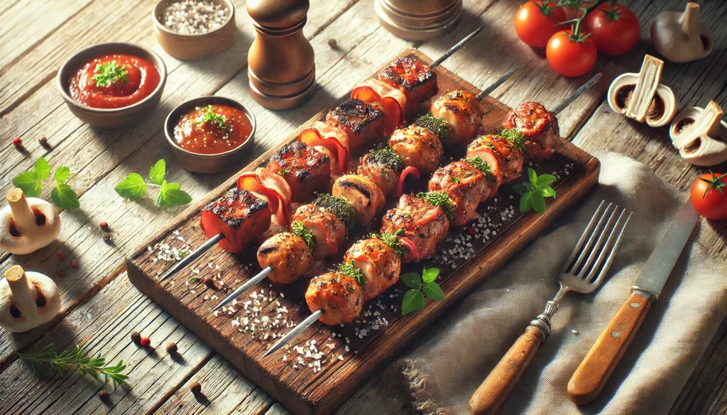 Herzhafte Jägerspieße - einfach und genial