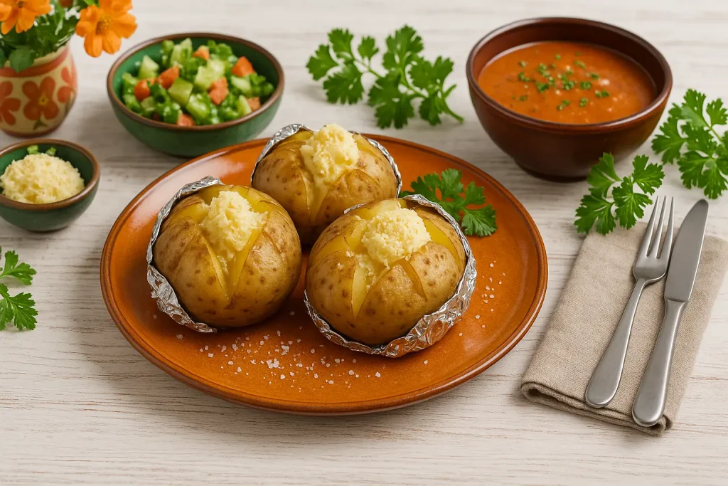 Kartoffeln im Silbermäntelchen