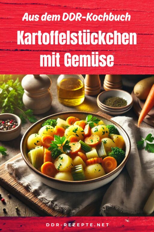 Kartoffelstückchen mit Gemüse