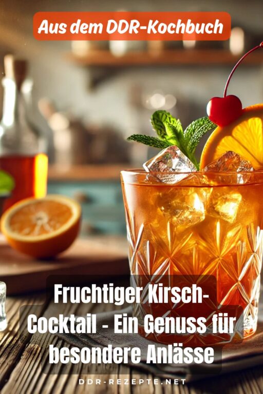 Fruchtiger Kirsch-Cocktail – Ein Genuss für besondere Anlässe