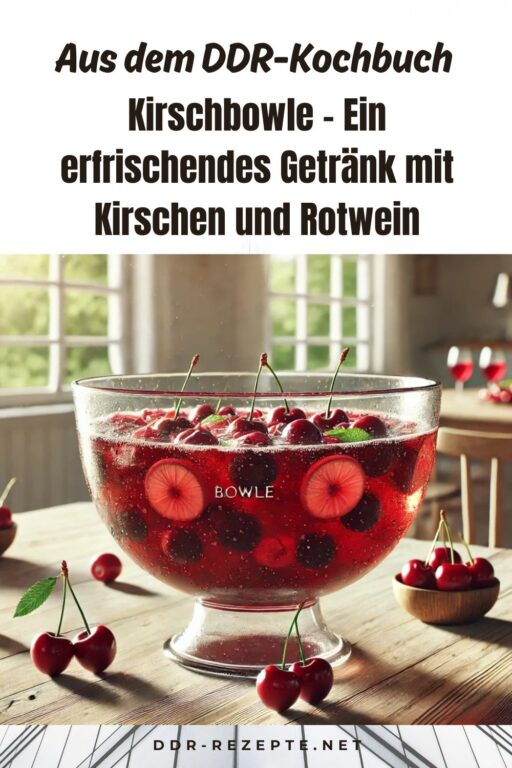 Kirschbowle – Ein erfrischendes Getränk mit Kirschen und Rotwein