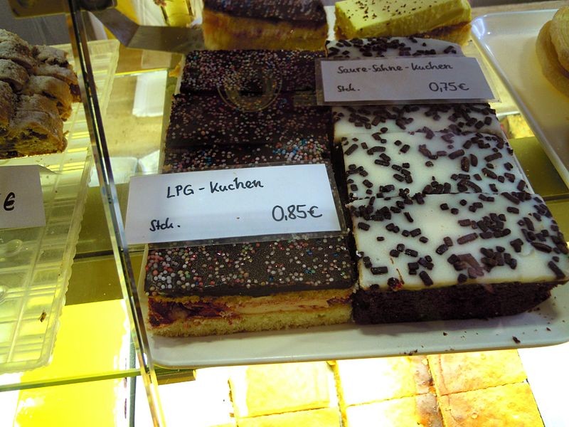LPG-Kuchen der Bäckerei Brychcy, Gotha Hauptmarkt