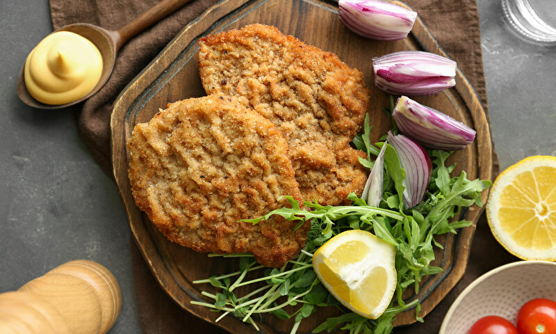 Truthahnbrust, Panierte Schnitzel