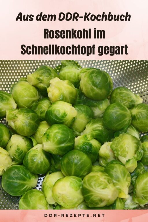 Rosenkohl im Schnellkochtopf gegart