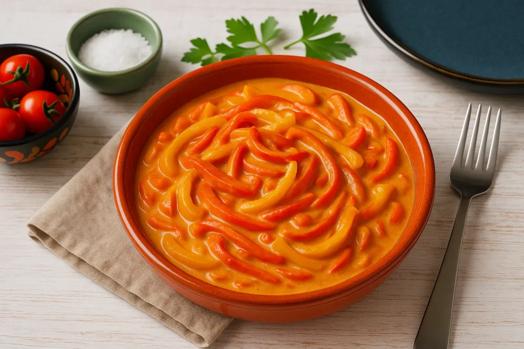 Sahne-Paprika-Gemüse – Ein herzhaftes DDR-Rezept