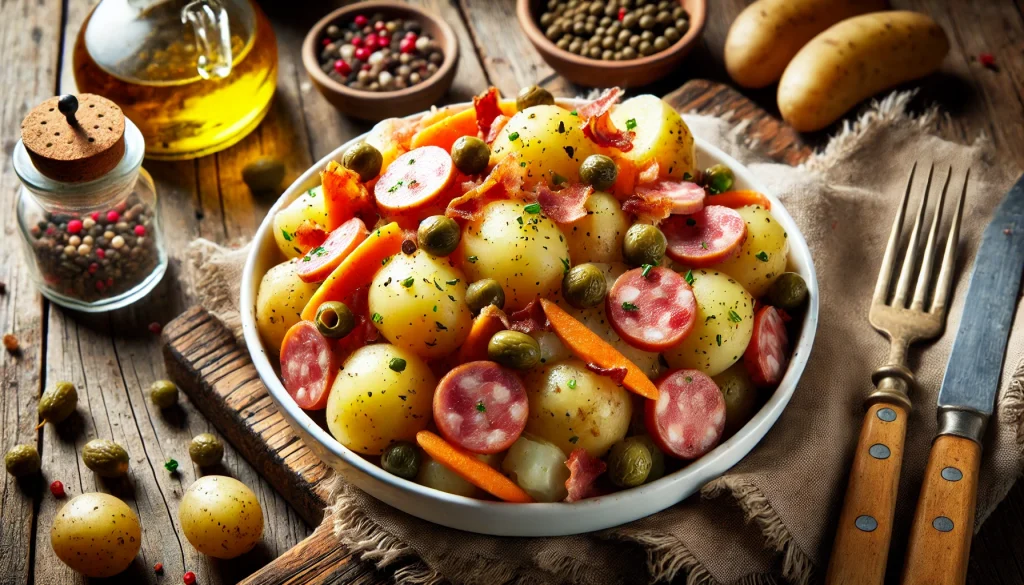 Salat von neuen Kartoffeln