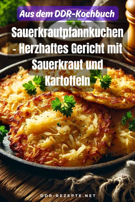 Sauerkrautpfannkuchen – Herzhaftes Gericht mit Sauerkraut und Kartoffeln