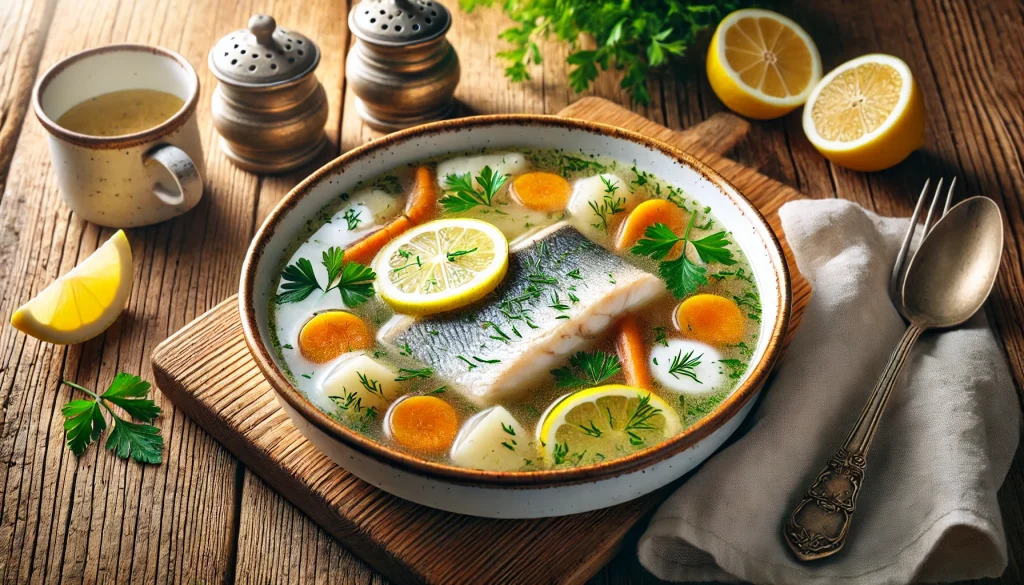 Schnelle Fischsuppe