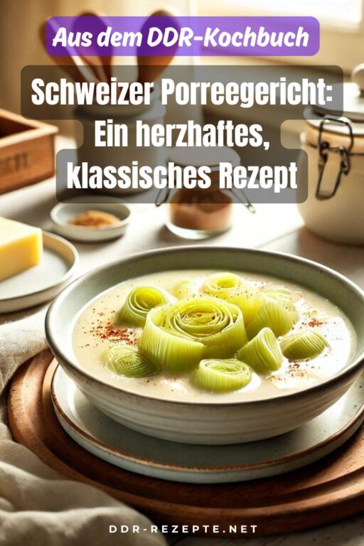 Schweizer Porreegericht: Ein herzhaftes, klassisches Rezept