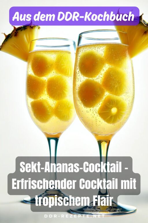 Sekt-Ananas-Cocktail – Erfrischender Cocktail mit tropischem Flair