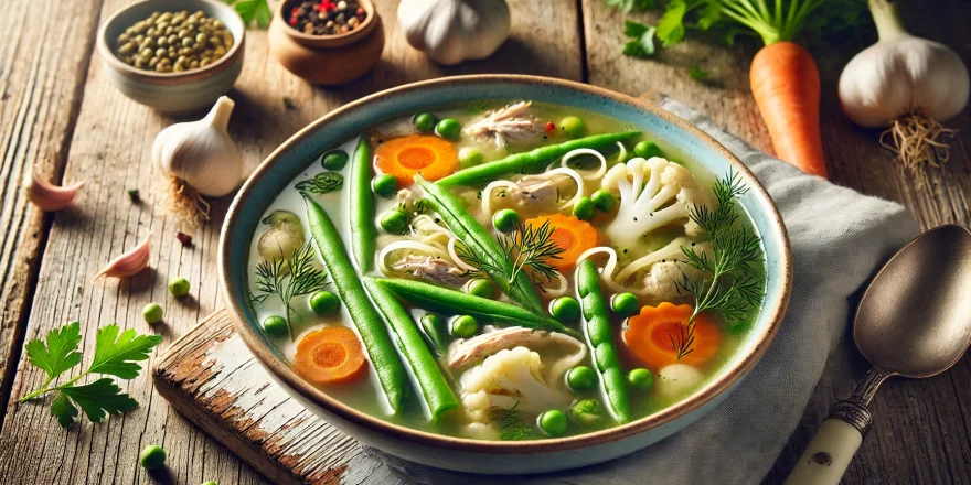 Sommerliche Gemüsesuppe